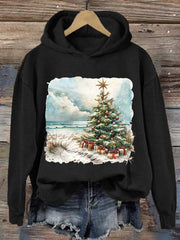 Florida Christmas Tree Print Hoodie