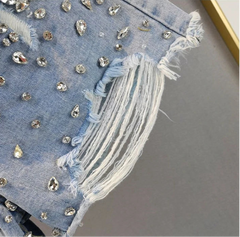 Razzle Dazzle High Waisted Denim Shorts