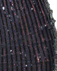 Allover Sequins Cutout Crisscross Backless Mini Dress