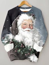 Christmas Berry Santa Oversized Sweatshirt