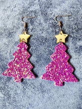 Shiny Christmas Tree Fashion Earrings