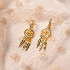 🎁2023-Christmas Hot Sale🎁(🔥New arrival -- 49%OFF) Dreamcatcher Golden Earrings