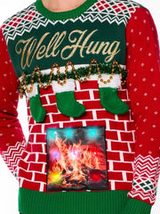 Christmas Well Hung Fireplace Christmas Sweater