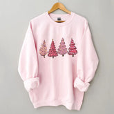Pink Christmas Tree Sweatshirt