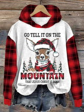 Go Tell Him Christmas Printed Hoodie