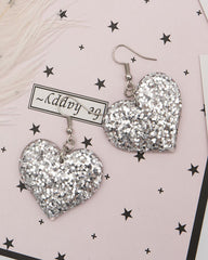 Symphony Multicolor Peach Heart Earrings