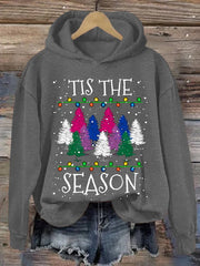 Christmas Tis the season Print Hoodie