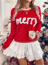 Merry Christmas Print Casual Sweatshirt