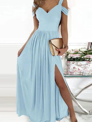 Sexy Off The Shoulder Open Shoulder Long Maxi Dress