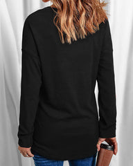 Christmas Lights Casual V-Neck Top