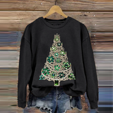 Christmas Tree Art Printed Sweatshirt