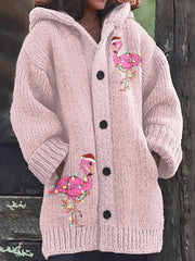 Christmas Flamingo Knit Jacket