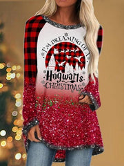 I'm Dreaming Of A Hogwarts Christmas Christmas Casual Top