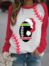 Football Christmas Print Sweatshirt