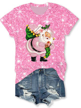 Merry Christmas Santa Print Tee