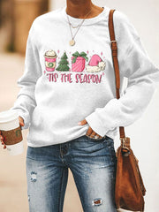 Christmas 'Tis The Season' Print Sweatshirt