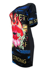Lips & Fire Graphic Tee Dress