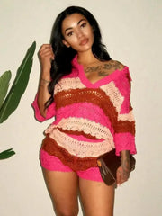 Abby Knit Sweater Short Set