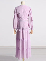 Alania Ruffle Maxi Dress