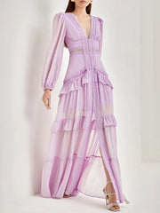 Alania Ruffle Maxi Dress