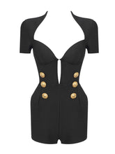 Angie Bandage Romper- Black