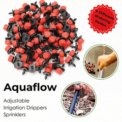 50% SALE - Aquaflow Adjustable Irrigation Drippers Sprinklers with 4 Different Watering Modes