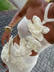 Bloom Crochet Mini Dress