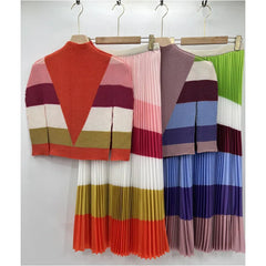 Cassandra Pleated Skirt Set