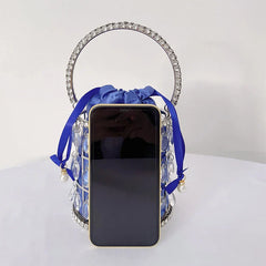 Crystal Clutch Chain Bag