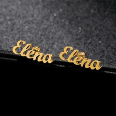 Custom Name Initial Letter Stud Earring