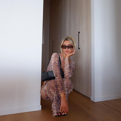 Animal Print Two Piece Set