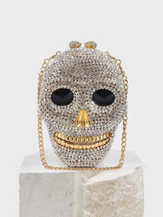 Diamond Skull Clutch Bag