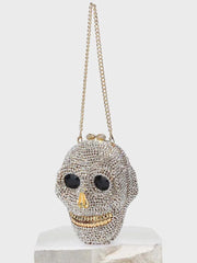 Diamond Skull Clutch Bag