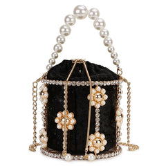 Diamonds Pearl Tote Bucket Bag