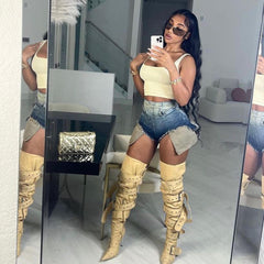 Diva High Waist Short Jeans