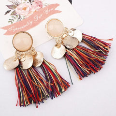 Elegant Tassel Dangle Drop Earrings