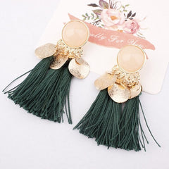 Elegant Tassel Dangle Drop Earrings