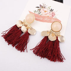 Elegant Tassel Dangle Drop Earrings