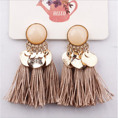 Elegant Tassel Dangle Drop Earrings