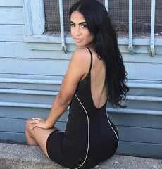 Basic Strappy Short Plunge Bodysuit