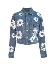 Floral Print Denim Jackets