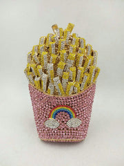 Fries Rainbow Clutch Bag