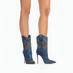 Southern Cowgirl High Heeled Boots