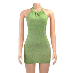 Halter Backless Mini Dress