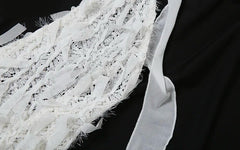 White Affaire Fringe Mini Dress