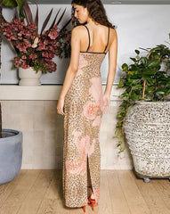 Vacation With Me Leopard Maxi Dress