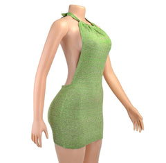 Halter Backless Mini Dress