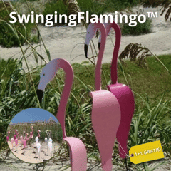 1+1 FREE | SwingingFlamingoâ„?- Flamingo garden decoration! Last day discount