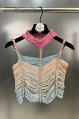 Gradient Woven Skirt Set