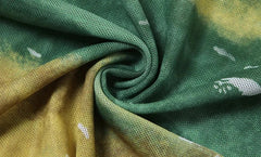 Green Gradient Ruched Dress